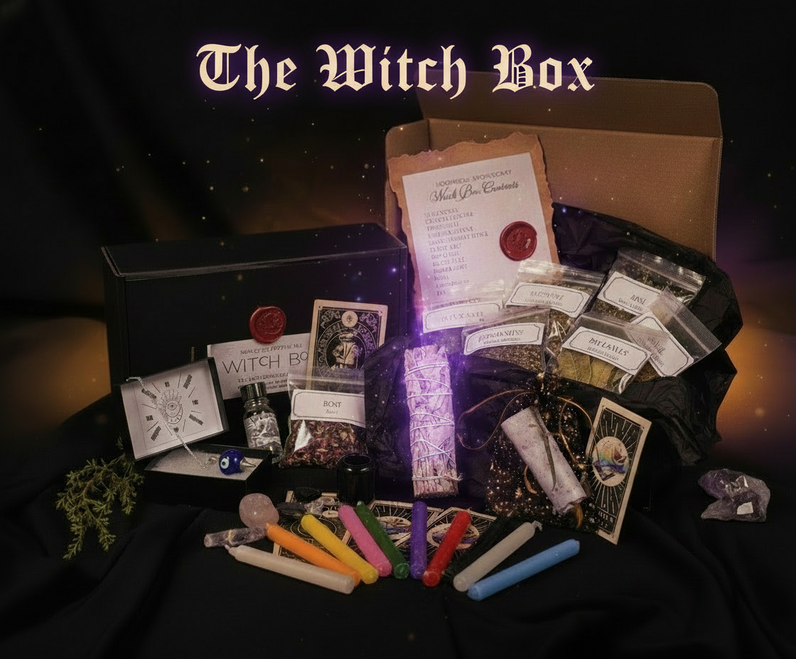 Witch Gift Box Set Herbs Crystals Apothecary