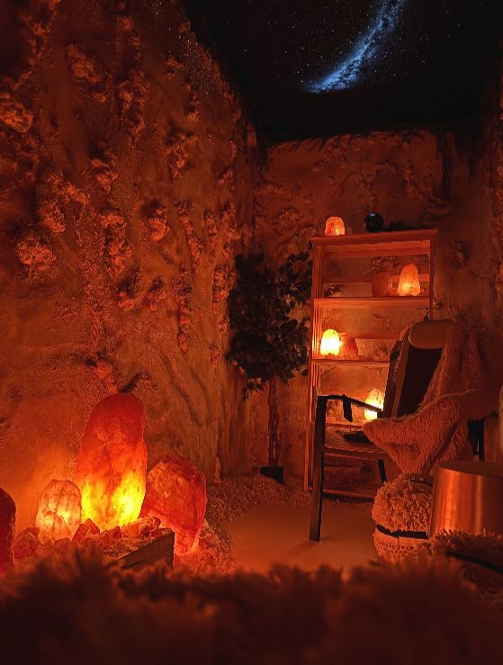 The Himalayan salt cave at Moonbow
