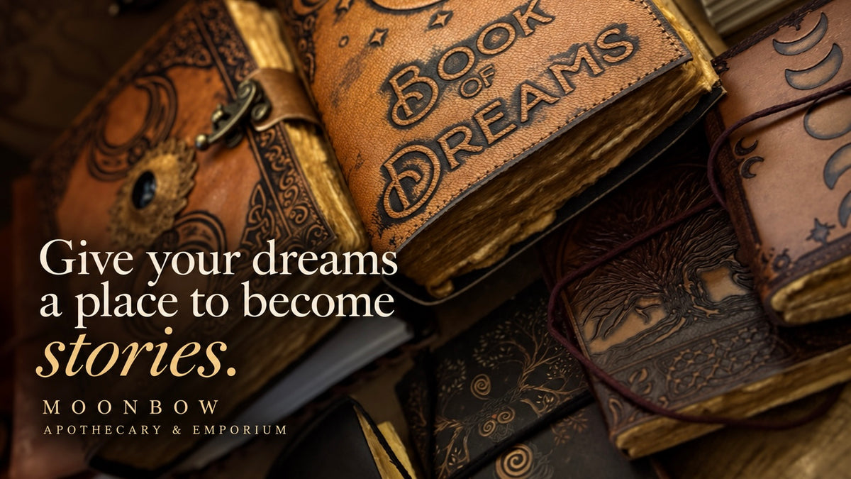 Give your dreams a place to become stories — Moonbow journals